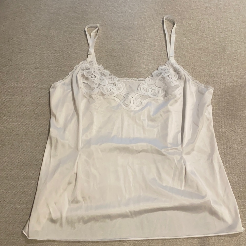 Vintage Cami w/ Lace Trim